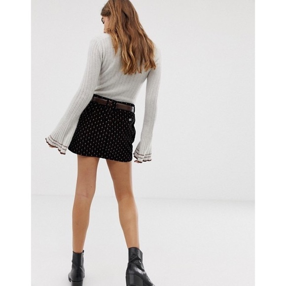 [Free People] Joanie Printed Cord Skirt - Picture 14 of 15